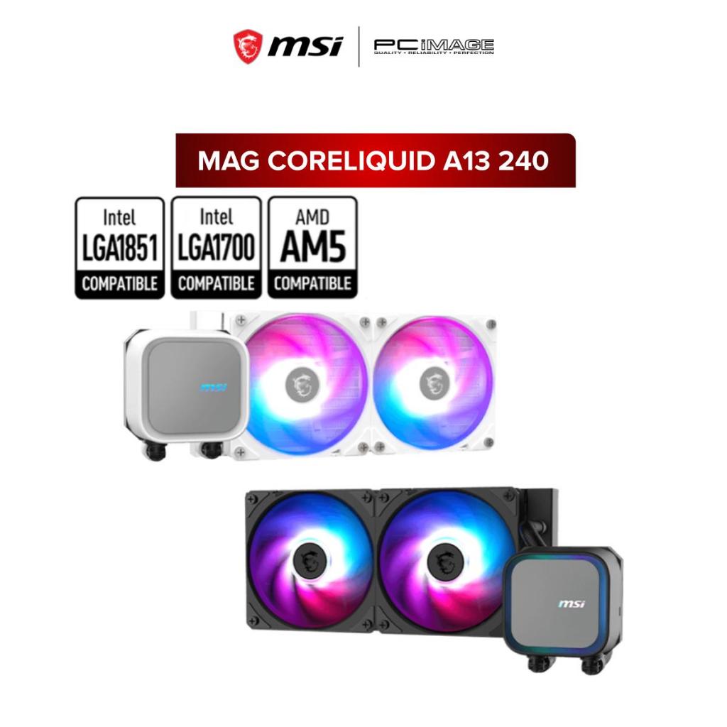 MSI MAG CORELIQUID A13 240 ARGB AIO CPU COOLER สีดํา / สีขาว
