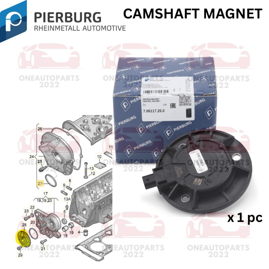 PIERBURG GERMANY CAMSHAFT MAGNET AUDI A4 A5 B8 1.8 2.0 A6 C7 2.0 Q3 2.0 Q5 2.0 TT 8J_ 2.0 TFSI