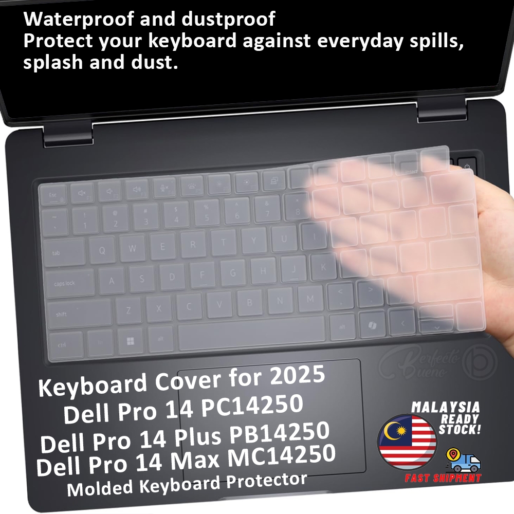 ฝาครอบคีย์บอร์ดสําหรับ Dell Pro 14 PC14250/Dell Pro 14 Plus PB14250/Dell Pro 14 Max MC14250 14 นิ้วแ