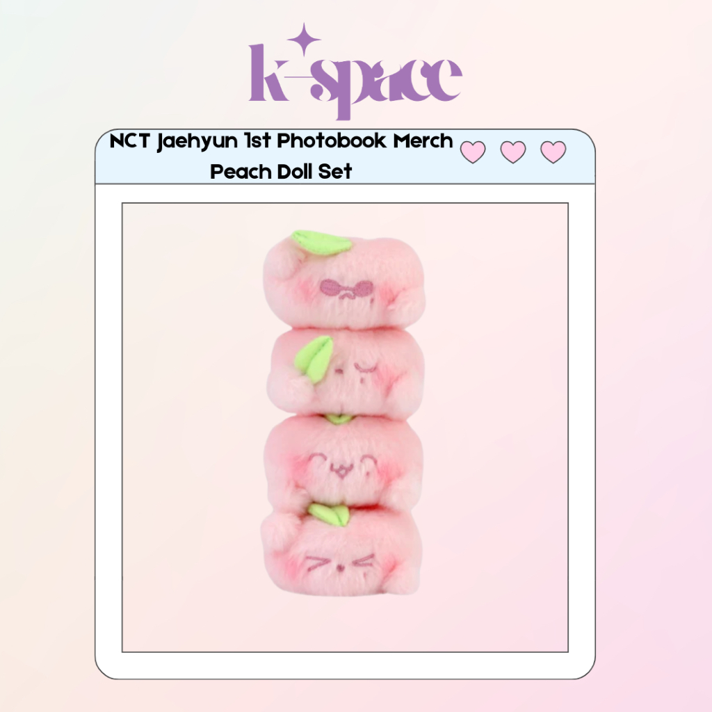 NCT Jaehyun 1st Photobook Merch Peach Doll Set