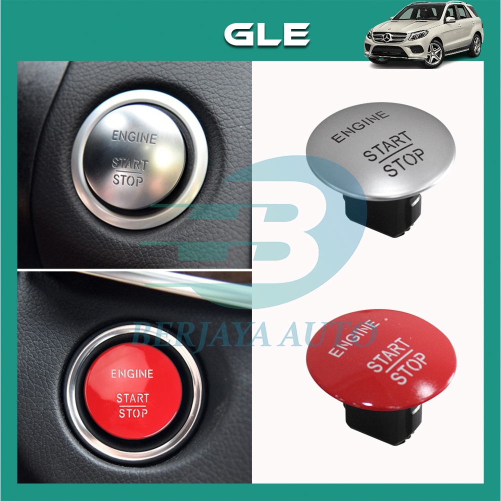 Mercedes Benz GLE W166 GLE250d GLE300d 2015-2019 Keyless เครื่องยนต์ Push Start Stop ปุ่มเปลี่ยน Ber