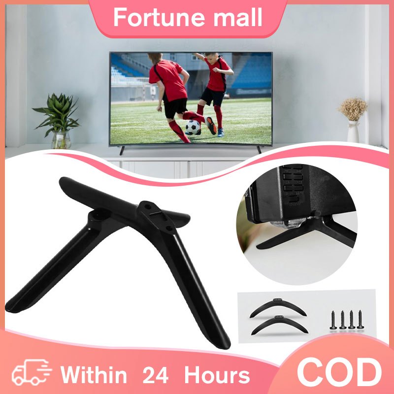 2 ชิ้น 43/50In Universal TV Stand โทรทัศน์ฐาน Tabletop TV Bracket พร้อมสกรู Tempatpan Pele ทีวี Stab