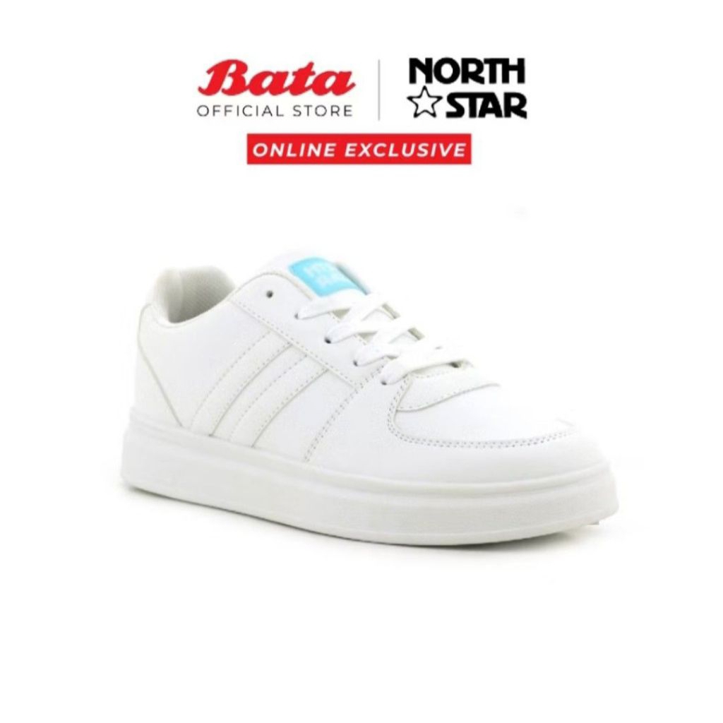NORTH STAR Skater 3.0 รองเท้าผ้าใบผู้หญิงสีขาว - รองเท้า Kasut Kasual Perempuan Bata EU37