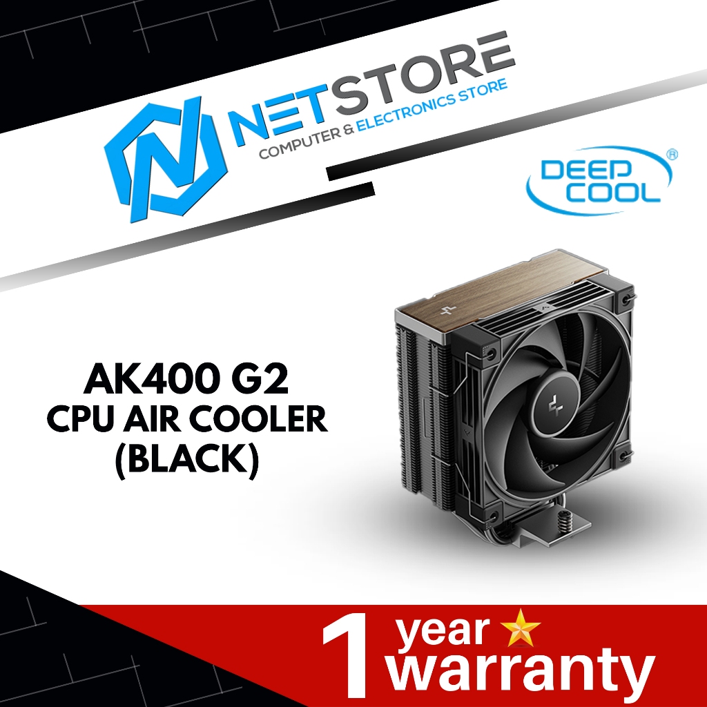 DEEPCOOL AK400 G2 AIR COOLER - สีดํา - R-AK400G2-BKNNMN-GJD