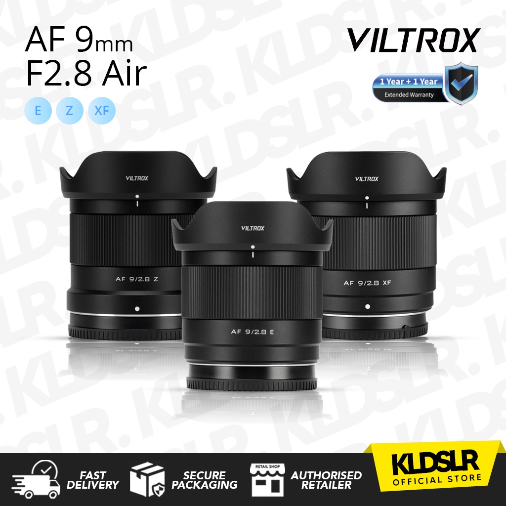 เลนส์ Viltrox 9 มม. F2.8 Air Auto Focus APS-C สําหรับกล้อง Mirrorless Sony E / Nikon Z / Fujifilm X 