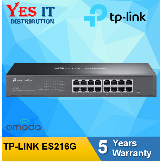 TP-LINK Omada 16-Port Gigabit Easy Managed Switch ES216G