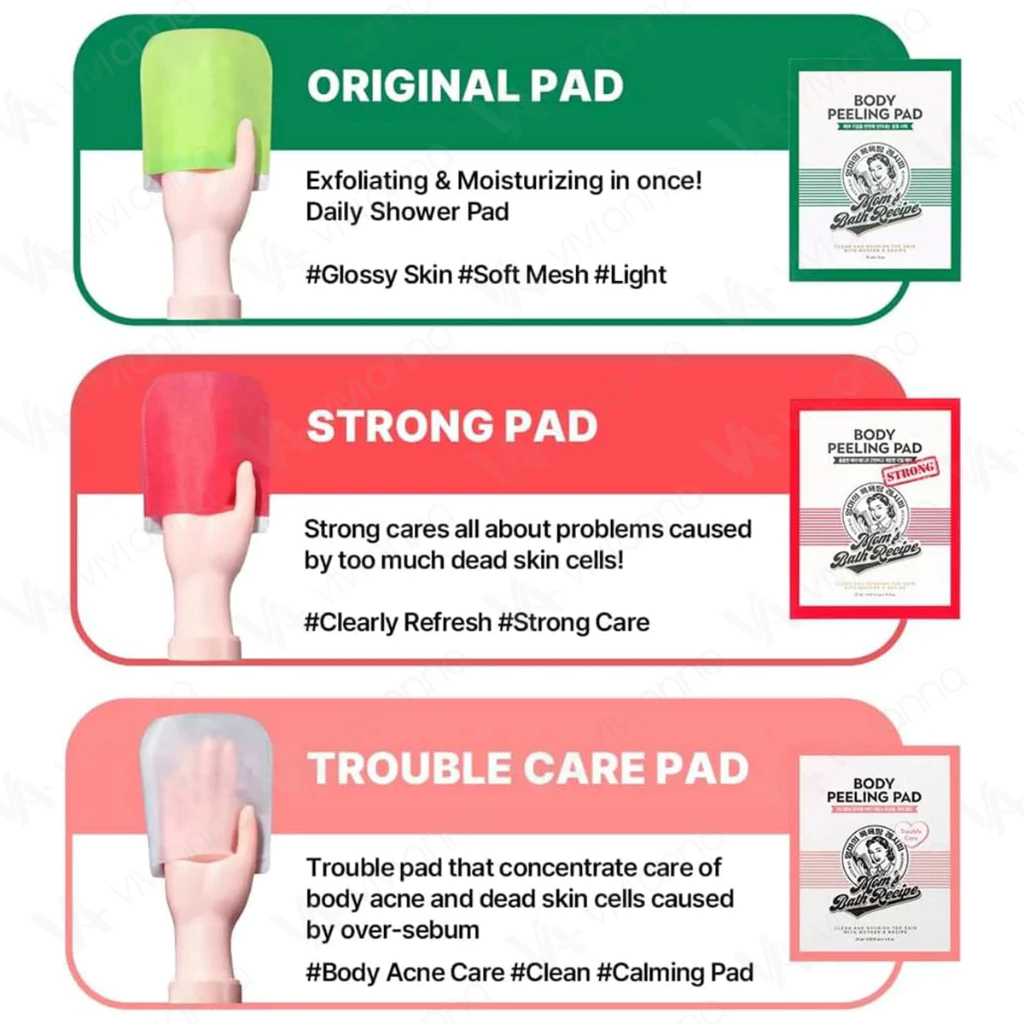 Moms Bath Recipe Body Peeling Pad 8PC thumbnail 3