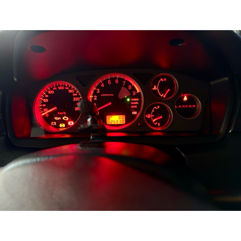 ใหม่ หลอดไฟมิเตอร์ MITSUBISHI LANCER EVO7 EVO8 EVO9 4G63 CT9A CT9A CEDIA CS WAGON GTA