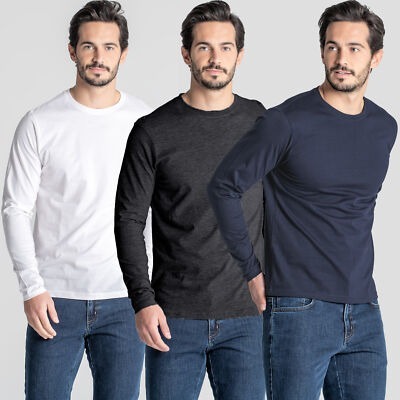 PREMIUM T Shirt Long Sleeve Round Neck Mens Casual Shirt 3xl-5xl Size