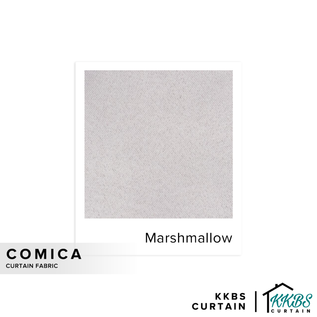 KKBS CURTAIN Comica Fabric Cut by Meter - Marshmallow (126")