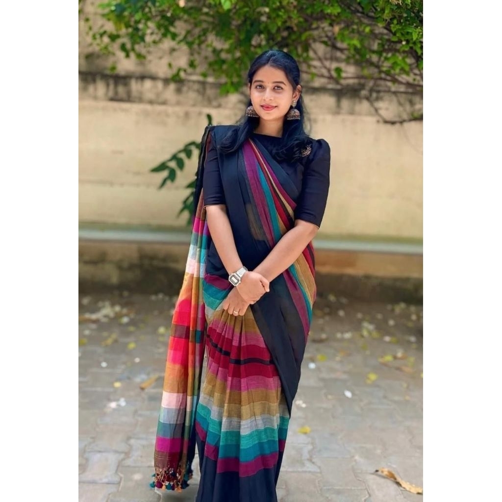 Mululul Cotton Rainbow Sarees