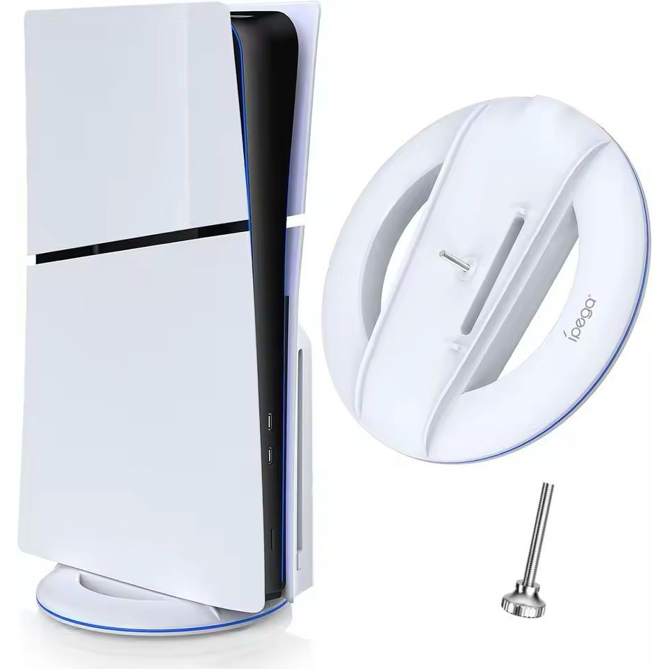 IPEGA ขาตั้งแนวตั้งสําหรับ PS5 Slim คอนโซลแผ่นดิสก์และดิจิตอลพร้อมสกรู,ขาตั้งฐานสําหรับ PS5 PG-P5S02