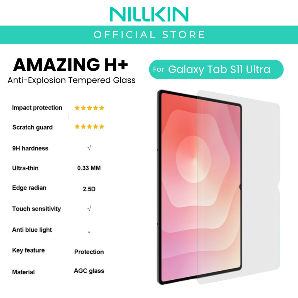 Nillkin H+ กระจกนิรภัยสําหรับ Sam S11/S11 Ultra/S10 Ultra/S9 Ultra/S10+/S9+/S9 FE/S9/S10 FE/FE+ ป้อง