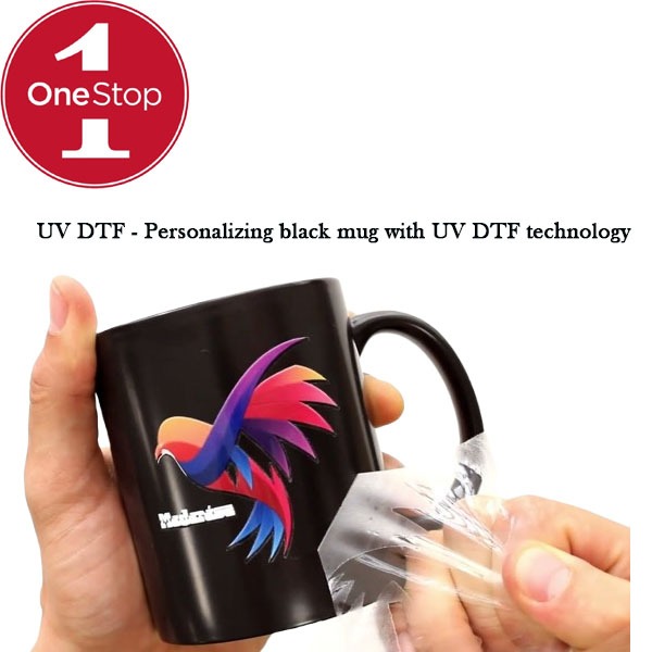FULL COLOUR MUG BLACK (UV DTF - แก้วมัคสีดําส่วนบุคคลพร้อมเทคโนโลยี UV DTF)