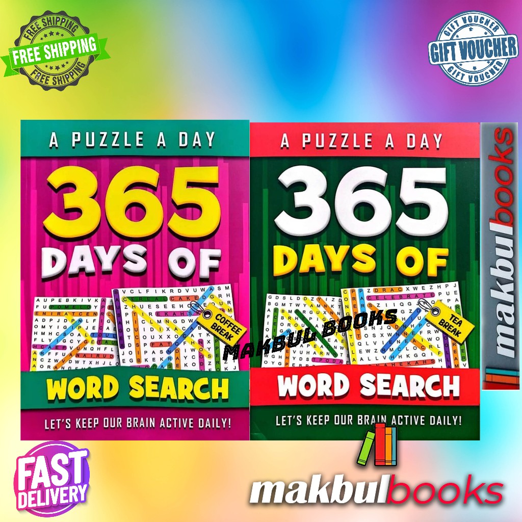 MIND TO MIND: A PUZZLE DAY 365 DAYS OF WORD SEARCH TEA BREAK / COFFEE BREAK