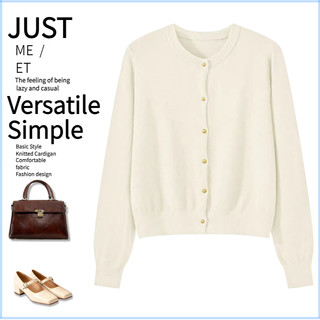 Eshine Solid color knitted cardigan Women Long Sleeve slim Zipper Top Plus Size Baju Knitwear outfit