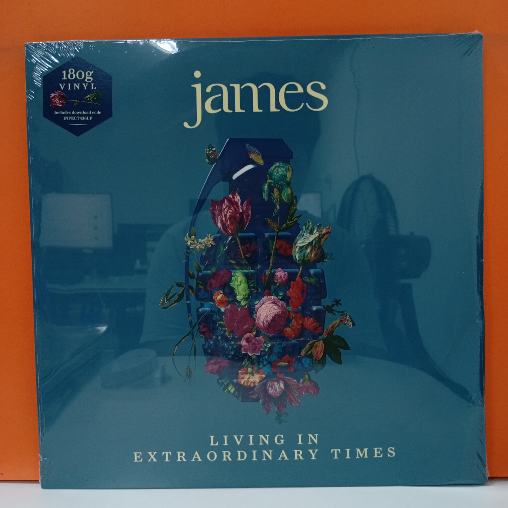 RR103-12 LP TERPAKAI BERSEAL [ JAMES - LIVING IN EXTRAORDINARY TIMES ] ซีล LP ที่ใช้แล้ว< NM >