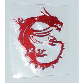 Laptop & PC Casing MSI Gaming Logo สติ๊กเกอร์ตกแต่งเมทัลลิก