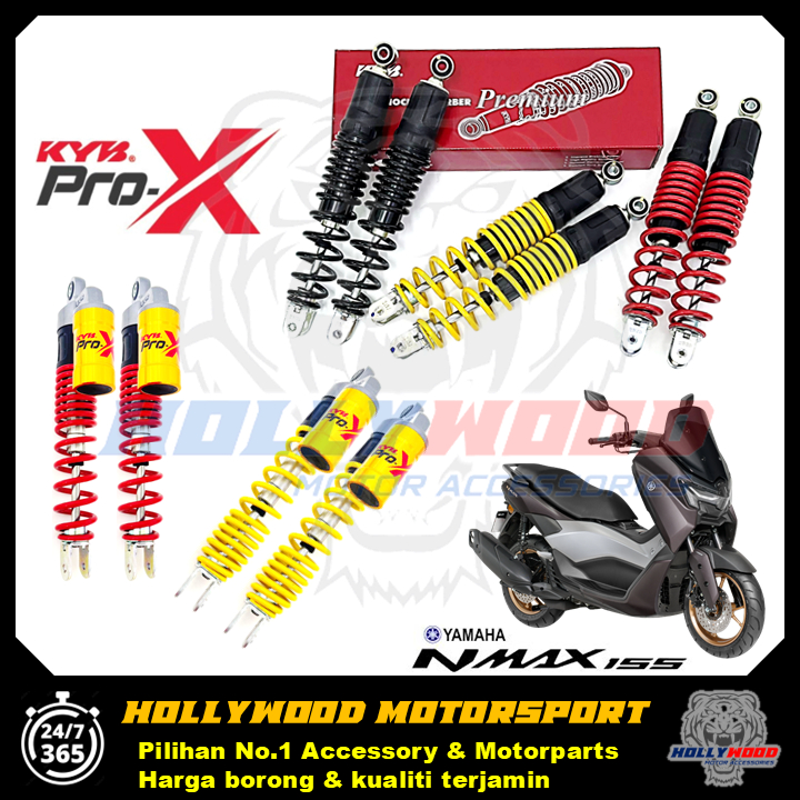 YAMAHA NMAX155 V1 ABSORBER BELAKANG KYB PRO-X HEAVY DUTY KAYABA WORLD CLASS SHOCKS & SUSPENSION