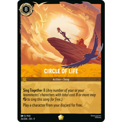 [Shuffle] Disney Loracana 26/204 - EN - 9 Circle of Life