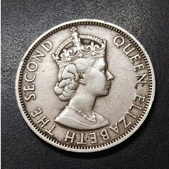 Malaya Queen Elizabeth II 50 Cent 1955