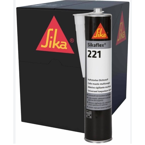 EZIS - CARTON Sikaflex 221/ Sika 221, ขาว/เทา/ดํา, 300ML , 12ctg/กล่อง