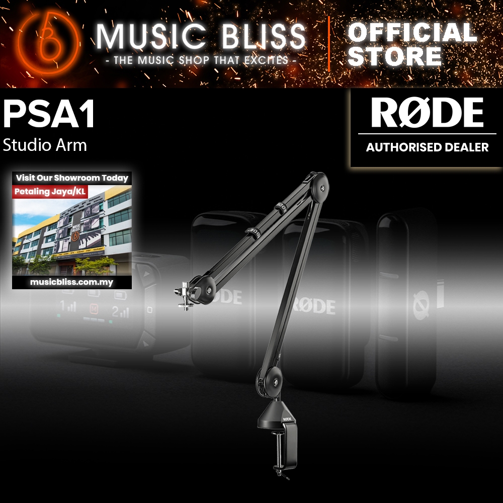 Rode PSA1 Studio Boom Arm สําหรับวิทยุ ออกอากาศ สตูดิโอ และใช้ในบ้าน (PSA-1)