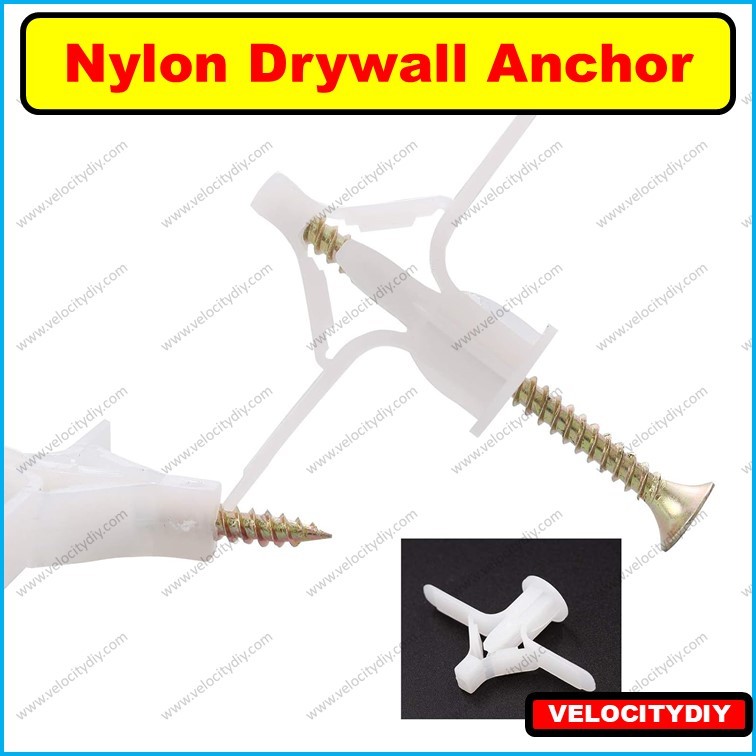 ไนลอน Drywall Anchor Partition Plug Butterfly Plug Toggle Anchor 10 ชิ้น