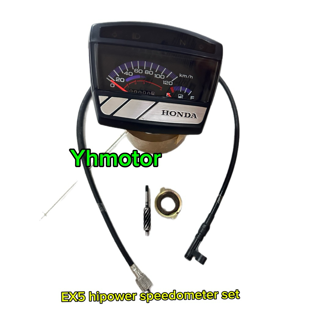 ชุดมิเตอร์ Honda EX5 Hi-Power STD Speedometer KM/H + Kabel Meter Plug & Play