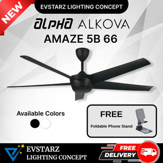 ALPHA ALKOVA AMAZE 5B 66 inches DC Motor Ceiling Fan with Remote Control