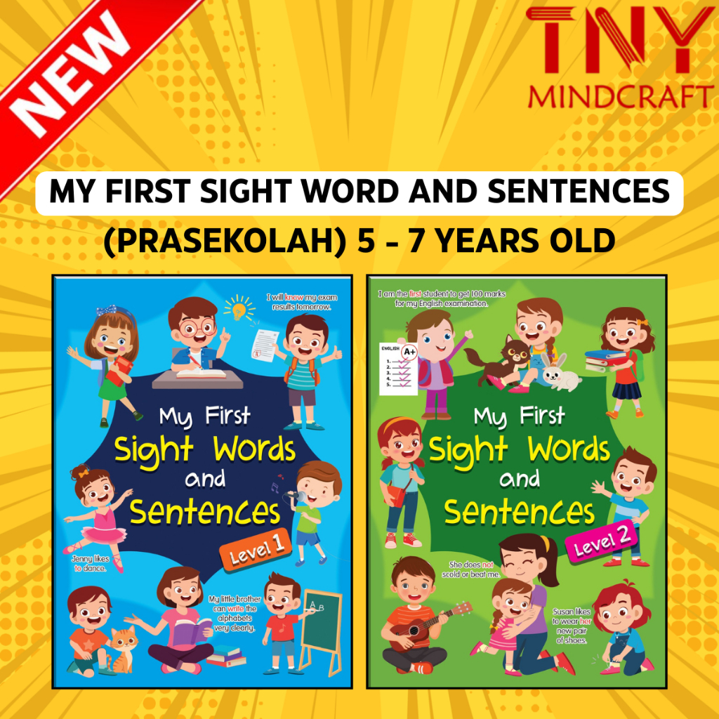 [TNY]Kuasai English Preschool: My FIRST SIGHT WORDS & SENTENCES5-7 YEARS OLDSimple English Grammar B
