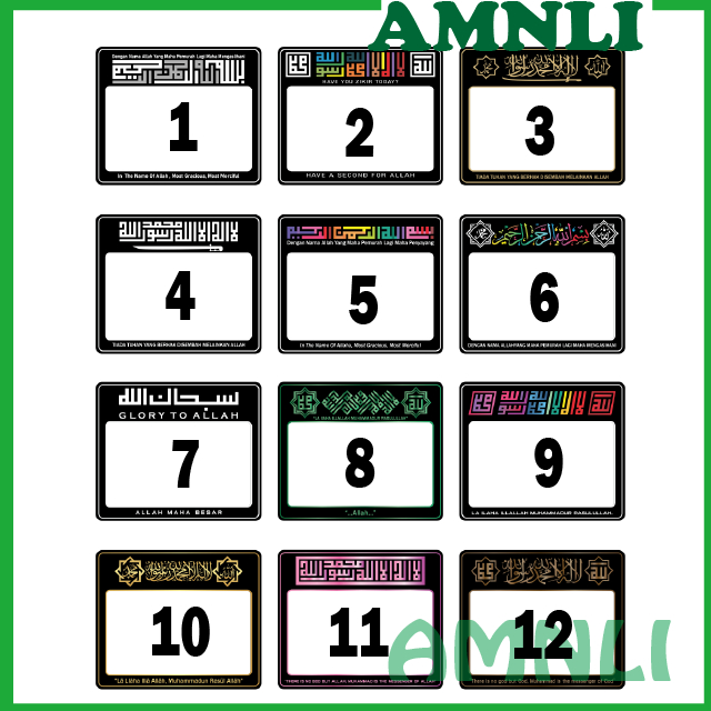 CAR ROADTAX STICKER - ISLAMIC ROADTAX รุ่นใหม่