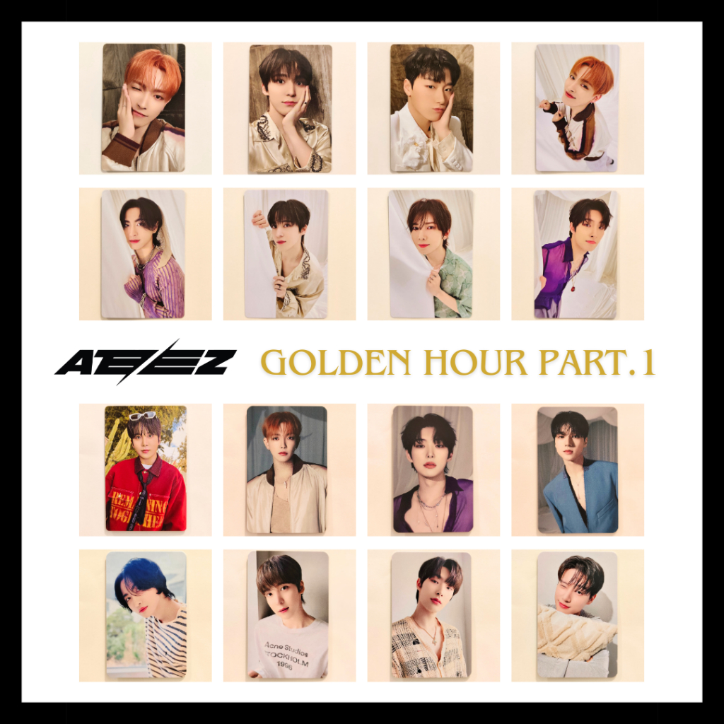 Photocard อย่างเป็นทางการของ Ateez (GOLDEN HOUR : Part.1)