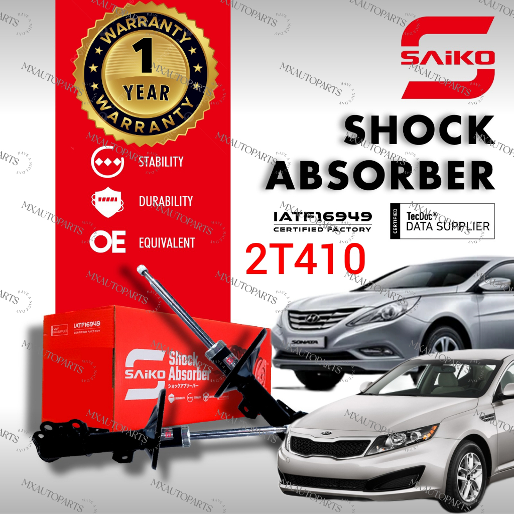 SAIKO SHOCK ABSORBER KIA OPTIMA K5 JF HYUNDAI SONATA YF 2010-2015 2T410 FRONT / REAR FRT RR