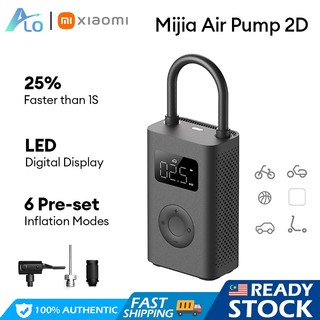 Xiaomi Electric Portable Air Pump 2D Smart Digital Tire Pressure Inflatable Treasure Air Compressor