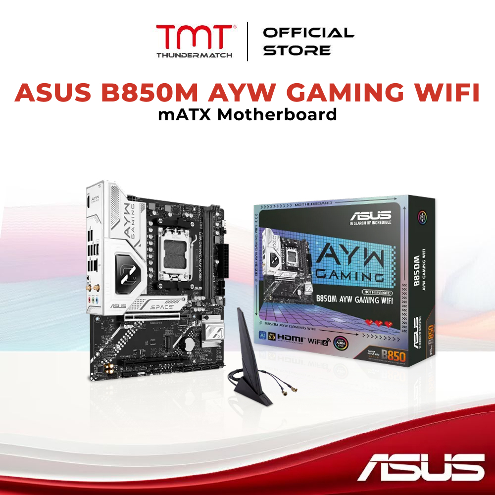 TMT เมนบอร์ด ASUS B850M AYW GAMING WIFI AM5 mATX
