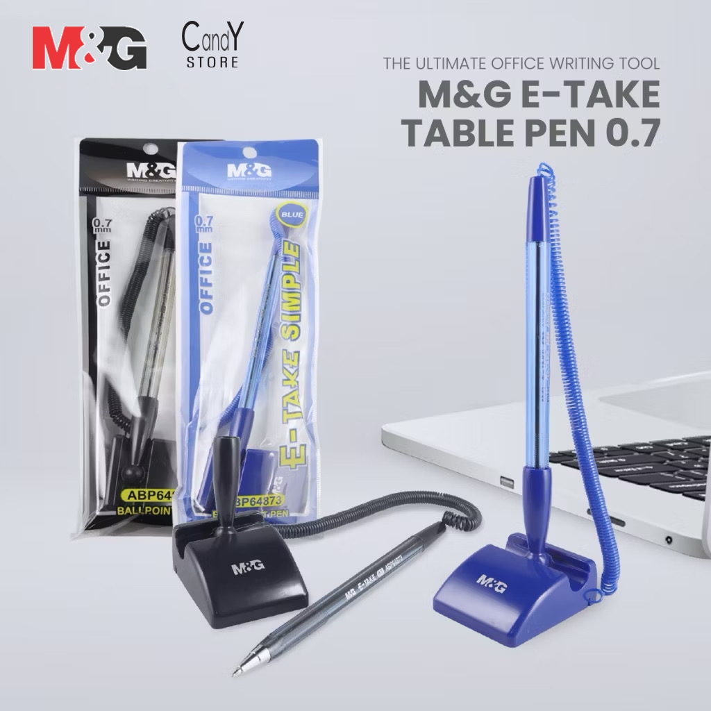 M&G E-TAKE Table Pen ปากกาจุดบอล 0.7 มม