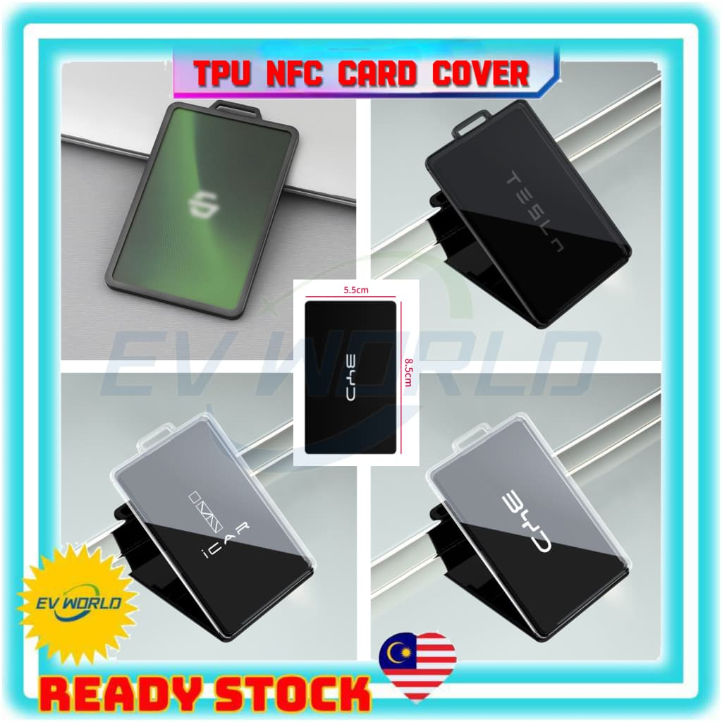 B62Transparent TPU NFC Card Cover Car NFC Card Protective Case Transparent TPU NFC Card Holder