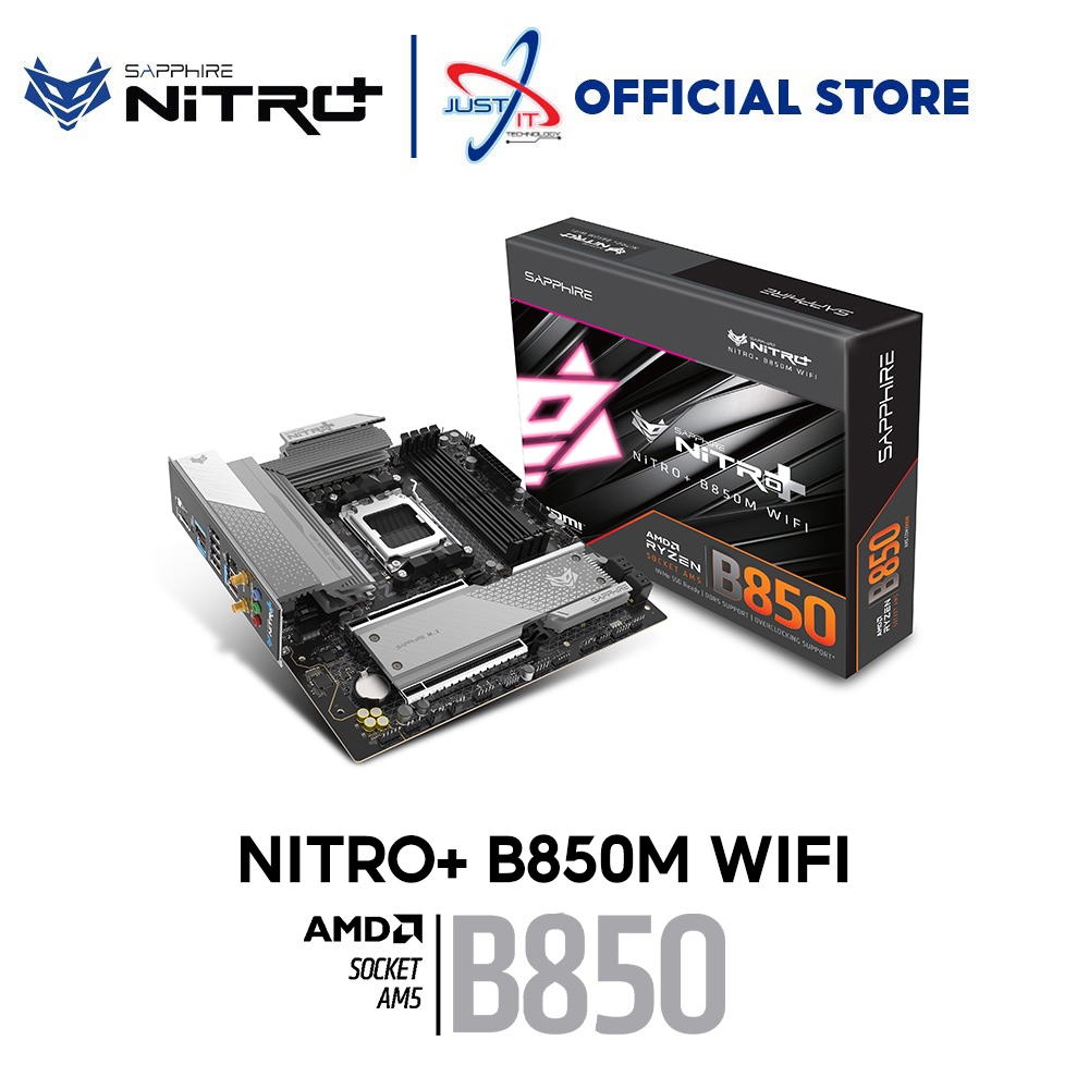 SAPPHIRE NITRO B850M WIFI DDR5 / D5 AM5 GAMING MOTHERBOARD COMBO 7600 / 7700X / 7800X3D / 9800X3D / 