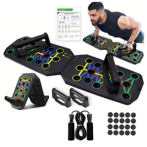 มัลติฟังก์ชั่น Push Up Board ครอบคลุม Push Up Rack ฟิตเนส Body Building เครื่องมือออกกําลังกายอุปกรณ