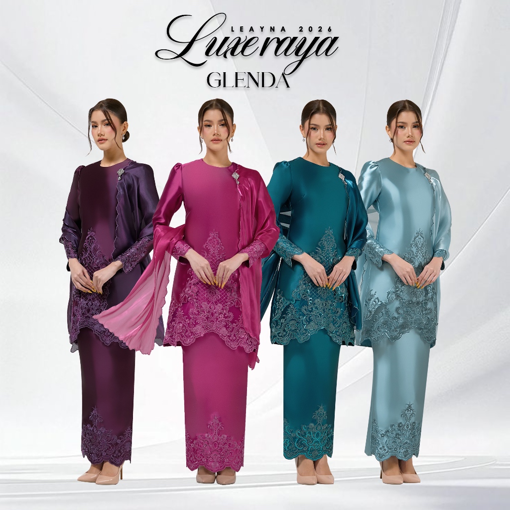 LEAYNA.CO GLENDA Kurung พร้อม Selensang