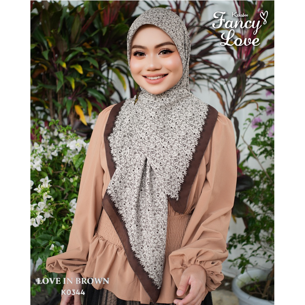 Tudung Kekaboo Premium Cotton Voile Fancy Love - Bidang 45plus