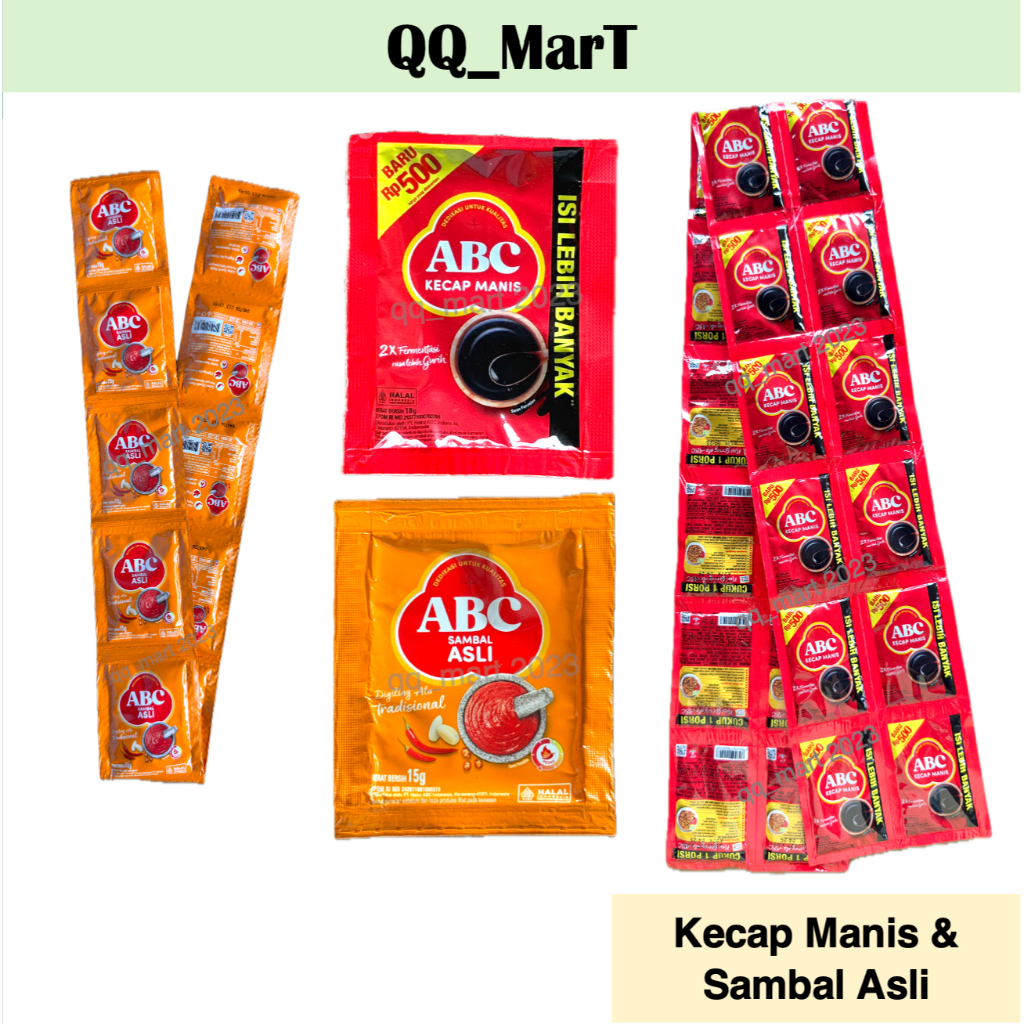 ABC Kecap Manis Renteng Sachet (18g x 24) & ABC Sachet (15g x 10) คาวหวานหอมอย่างล้ําลึก