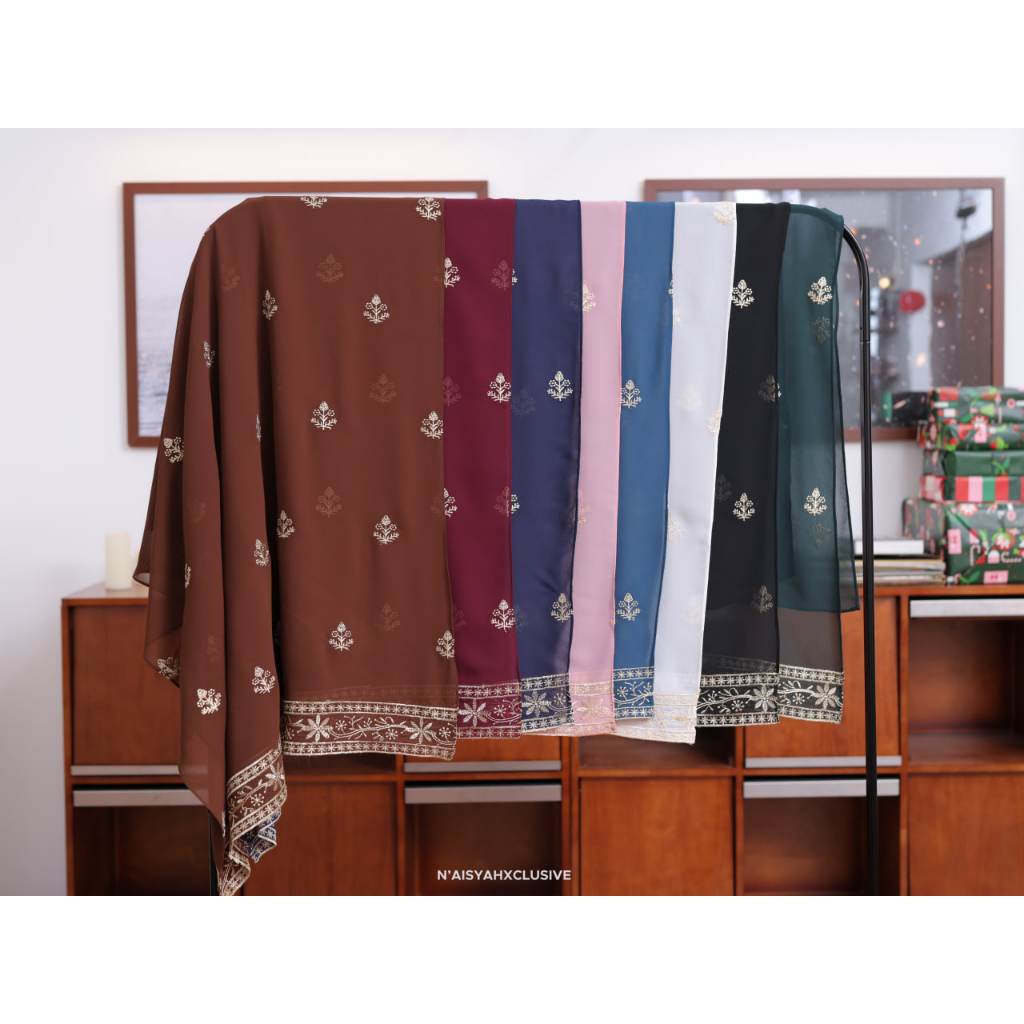 [ SCARF JANIA]- NASYAH XCLUSIVE CORAK BERSULAM