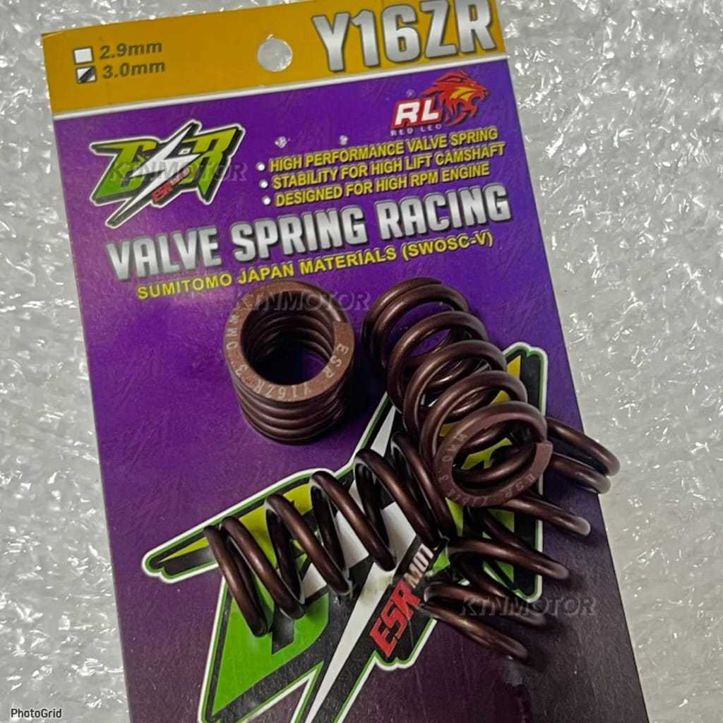 Y16 Y16ZR ESR SPRING VALVE RACING 2.9MM 3.0MM REDLEO