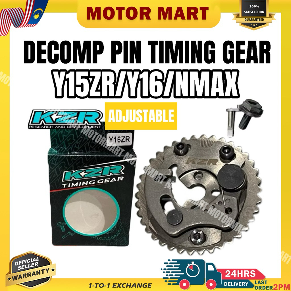 Y15ZR ADJUSTABLE CAM GEAR TIMING GEAR RACING WITH DECOMP PIN & TIMING SCREW KOZI KZR สําหรับ Y15ZR L