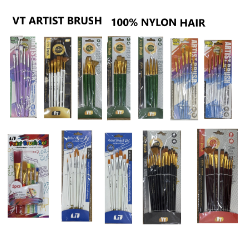VT ARTIST BRUSH SET 100% NLYON HAIR 5 ถึง 12 ชิ้น