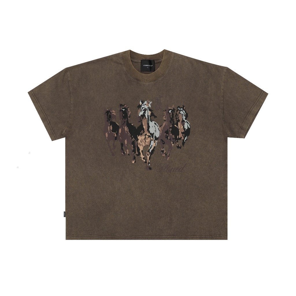 Stoned Dark Horse: Gallop Tee Brown