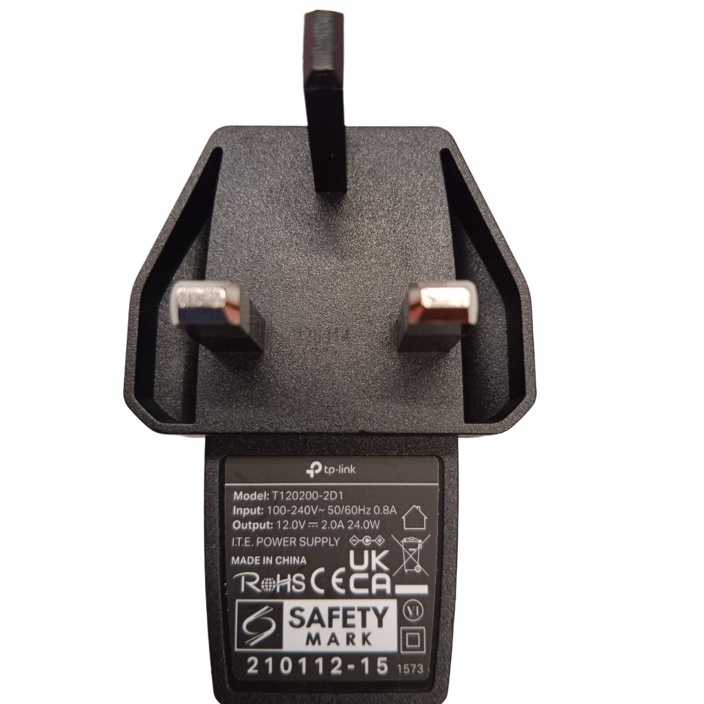 พร้อมกล่อง Tp-Link Power Switching Adapter 12V 2A T120200-2D1 C2300/ A2300/ AX3000/AX50/AX72