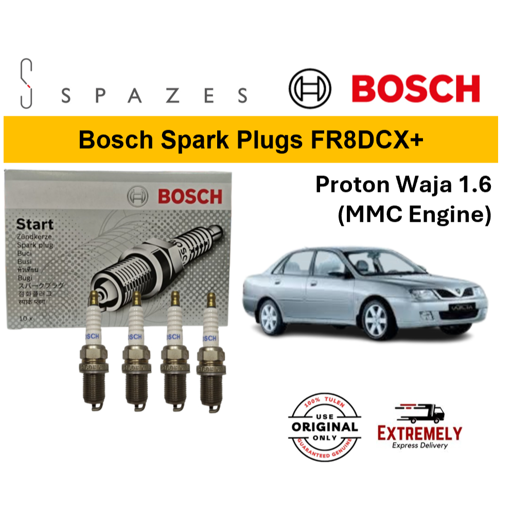 หัวเทียน Bosch FR8DCX+ (K6CT0R) Proton Waja 1.6, Wira, Perdana หัวเทียน